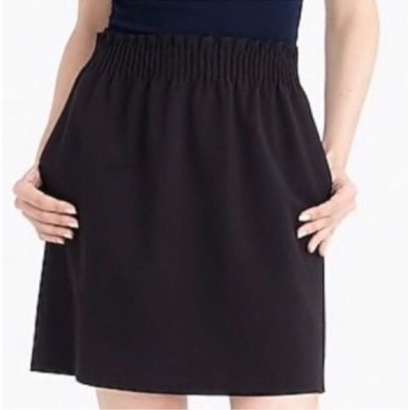 J. Crew Sidewalk black linen and cotton mini skirt size 6 - Picture 3 of 11
